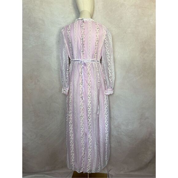 Vintage Gunne Sax Style Prairie Dress Floral - Picture 2 of 10